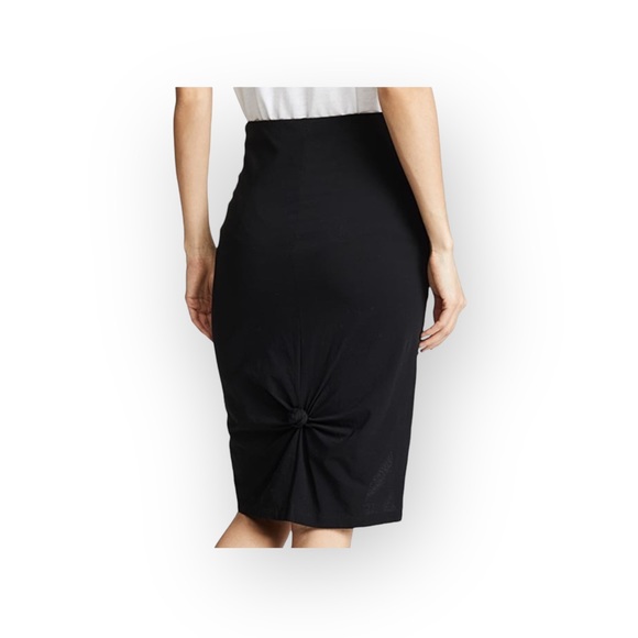 new Helmut Lang ♌︎ Slinky Sexy Knot Mini Skirt ♌︎ Black Stretch Jersey ♌︎ Large - Picture 7 of 17